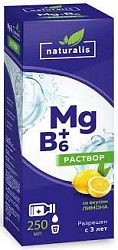 Натуралис Магний+В6 раствор для взрослых и детей (БАД) 250мл фл пач карт N1x1 Фармгрупп РОС 