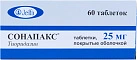 Сонапакс тб п/о 25мг уп конт яч пач N20x3 Фармзавод Ельфа ПОЛ 