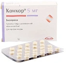 Конкор тб п/плен об 5мг бл пач карт N30x3 Нанолек ООО РОС 