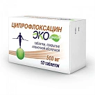 Ципрофлоксацин Экоцифол тб п/пл об 500мг №10 