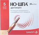 Но-шпа р-р д/и 40мг 2мл N5 