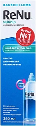 Раствор для ухода за контактными линзами ReNu Multi plus 240мл N1 