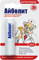 Помада губная "Айболит" SOS-восстановление 2,8г №1 