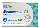 Мелатонин-СЗ тб п/плен об 3мг уп кон пак пач N10x3 Северная звезда РОС 