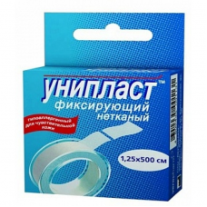  Лейкопластырь "Унипласт" на нетканой основе (фиксирующий) 1.25см*500см N1 