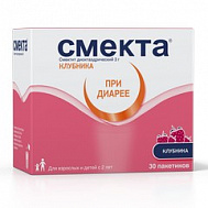  Смекта (клубничный) пор д/приг сусп 3г 3.76г N30 