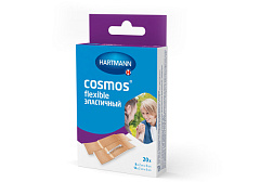  Пластырь "Cosmos flexible" пластинки 2 размера: 2,0 х6,0 см, 2,0 х8,0 см N20 