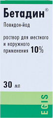  Бетадин р-р 10% 30мл N1 