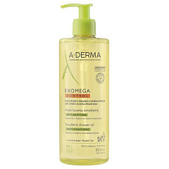  Масло для душа "A-Derma" Exomega Control смягчающее очищающее 500мл N1 