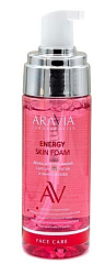 Пенка для умывания "Aravia Laboratories" с муцином улитки и гинко билоба Energy Skin Foam 150мл N1