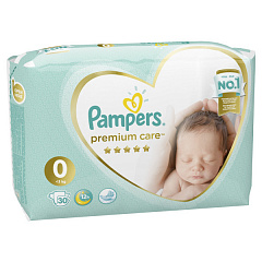  Подгузники "Pampers Premium Care" 1-2.5кг N30 