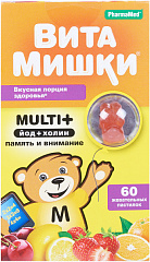  ВитаМишки Multi+ йод+холин БАД пастилки N60 