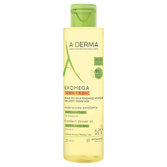  Масло для душа "A-Derma" Exomega Control смягчающее очищающее 200мл N1 