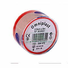  Пластырь "Omniplast" цв кожи (текстиль) 2.5см*5м N1 