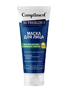 Маска для лица "Compliment No Problem" с АНА-кислотами и зеленой глиной 80мл туба N1x1 Тимекс Про РОС 