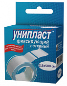 Лейкопластырь фиксирующий "Унипласт" на нетканой основе 2,5 х 500см N1 