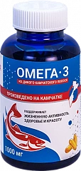  Омега-3 "Salmonica" из дикого камчатского лосося для взрослых и детей (БАД) капс 1000мг N160 