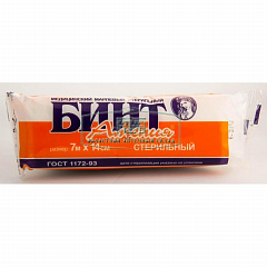  Бинт стерильный 36гр/м2 7м*14см N1 