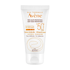  Крем для кожи Авен солнцезащитный SPF50+ с минеральным экраном без отдушек 50мл N1 