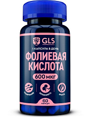  Фолиевая кислота 600мкг "GLS" (БАД) капс 400мг N60 