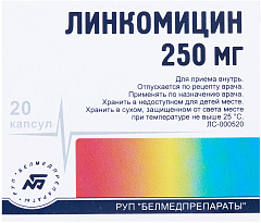  Линкомицин капс 250мг N20 