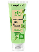 Гель для умывания "Compliment" Ecomania мицеллярный с соком алоэ, мятой и зеленым чаем 200мл N1 