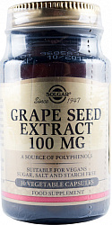 Экстракт виноградных косточек капс 100мг фл N30x1 Solgar Vitamin США 