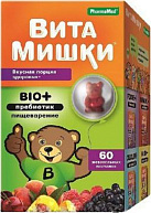 ВитаМишки Bio+ пребиотик пастилки жев №60 