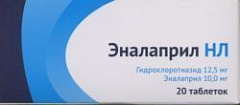  Эналаприл НЛ тб 12.5мг+10мг N20 