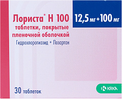  Лориста Н 100 тб 12.5мг+100мг N30 