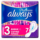Прокладки гигиенические "Always" ультратонкие Platinum Super Plus Single №7 