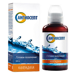  Ополаскиватель полости рта "Ангиосепт" с календулой 200мл N1 