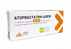  Аторвастатин-Алси тб 40мг N30 