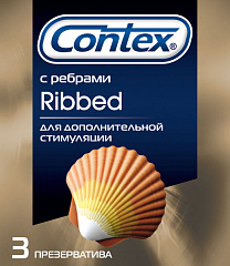  Презерватив "Contex Ribbed" ребристые N3 