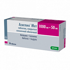  Асиглия Мет тб 1000мг+50мг N56 