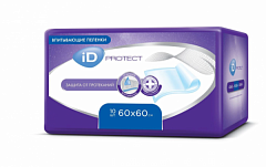  Пеленки медицинские одноразовые впитывающие iD PROTECT 60см*60см N10 