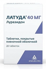 Латуда тб 40мг N28 