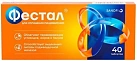 Фестал тб кишечнор п/об №40 