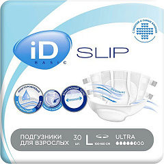  Подгузники iD для взрослых Slip Basic Ultra 100-150см L N30 