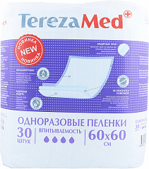  Пеленка "TerezaMed" Normal одноразовая впитывающая 60см*60см N30 