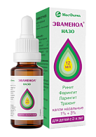 Эваменол Назо капли назальные 1%+3% 12мл №1 