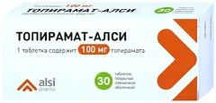  Топирамат-АЛСИ тб 100мг N30 