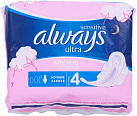 Прокладки гигиенические "Always" ультра сенситив найт №7 