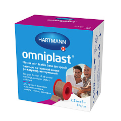  Пластырь "Omniplast" фиксируюший цв кожи (текстиль) 2.5см*5м N1 